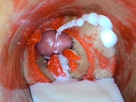 深入小穴的摄像头玩具捕捉到精液喷射剂量 daddy gay japan porn