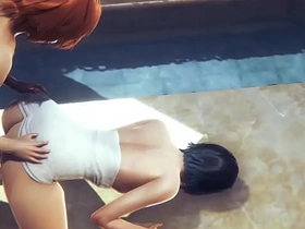 原神—温迪澡堂硬核性爱—伪娘COS日本动漫游戏同性色情 asian gang gay porn