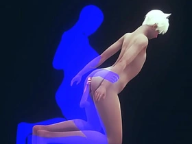 耽美伪娘-性感猫耳伪娘激烈性爱完整版-女装子日本亚裔动漫游戏同志色情 gay porn bbc asian