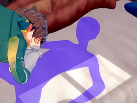 《为美好的世界献上祝福》男同版 - 和真激烈性爱[手交、口交、被操第一视角] - 日本动漫游戏色情同性 scat asian gay porn