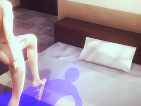 妖艳绿发女装少年惊艳技巧 - 日本亚洲漫画风男同色情 gay porn chinese instructor