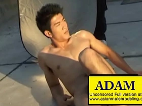 亚裔男模Adam asian basketball gay porn